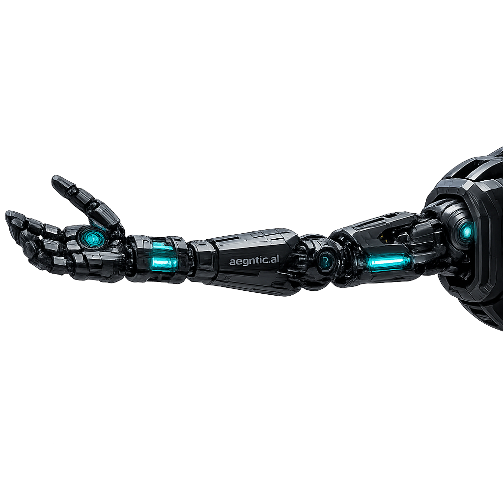 Mechanical reach-arm gesture